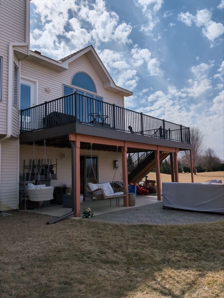 Scenic deck renovation completed by Willet Remodeling and Construction in Saint Paul, MN.