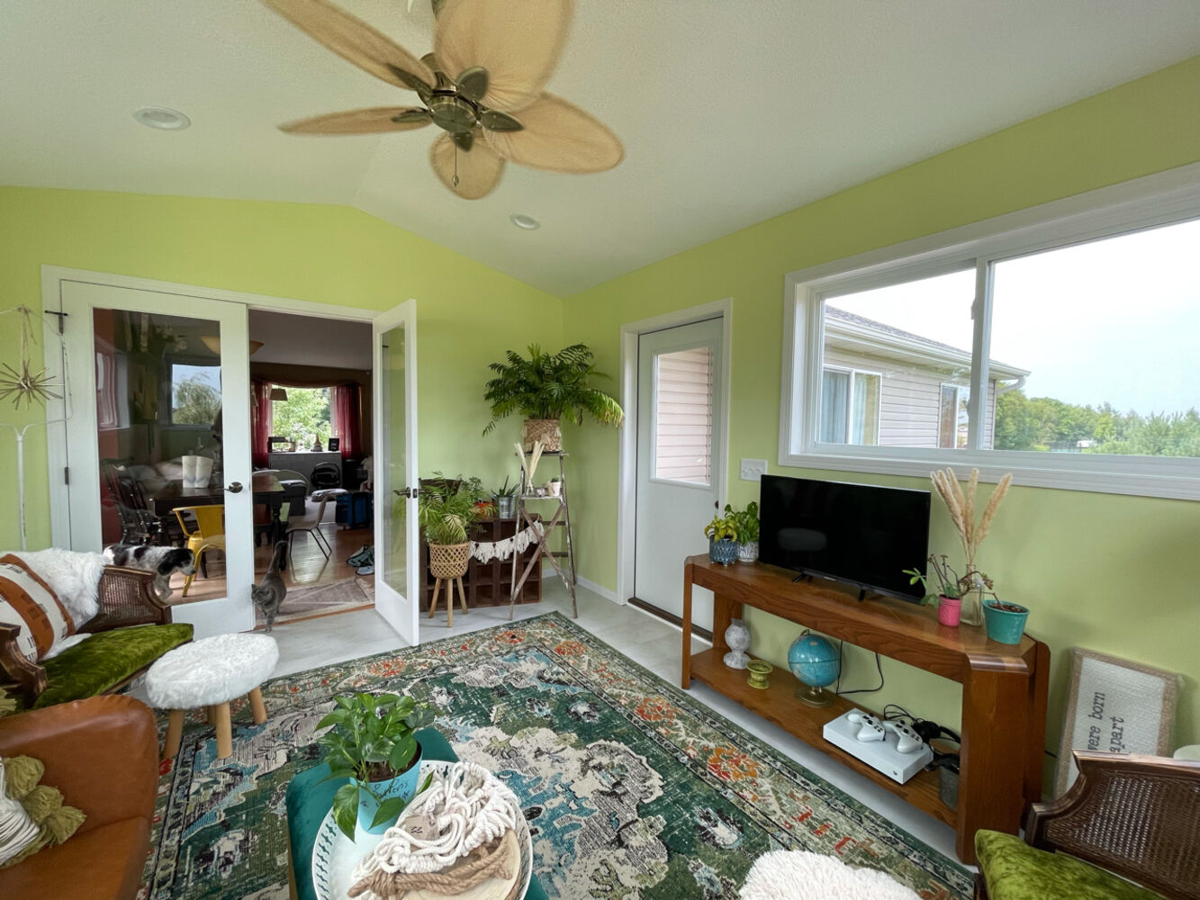 Sunroom interior of a custom home in East Bethel, MN, remodeled by Willet Remodeling and Construction.