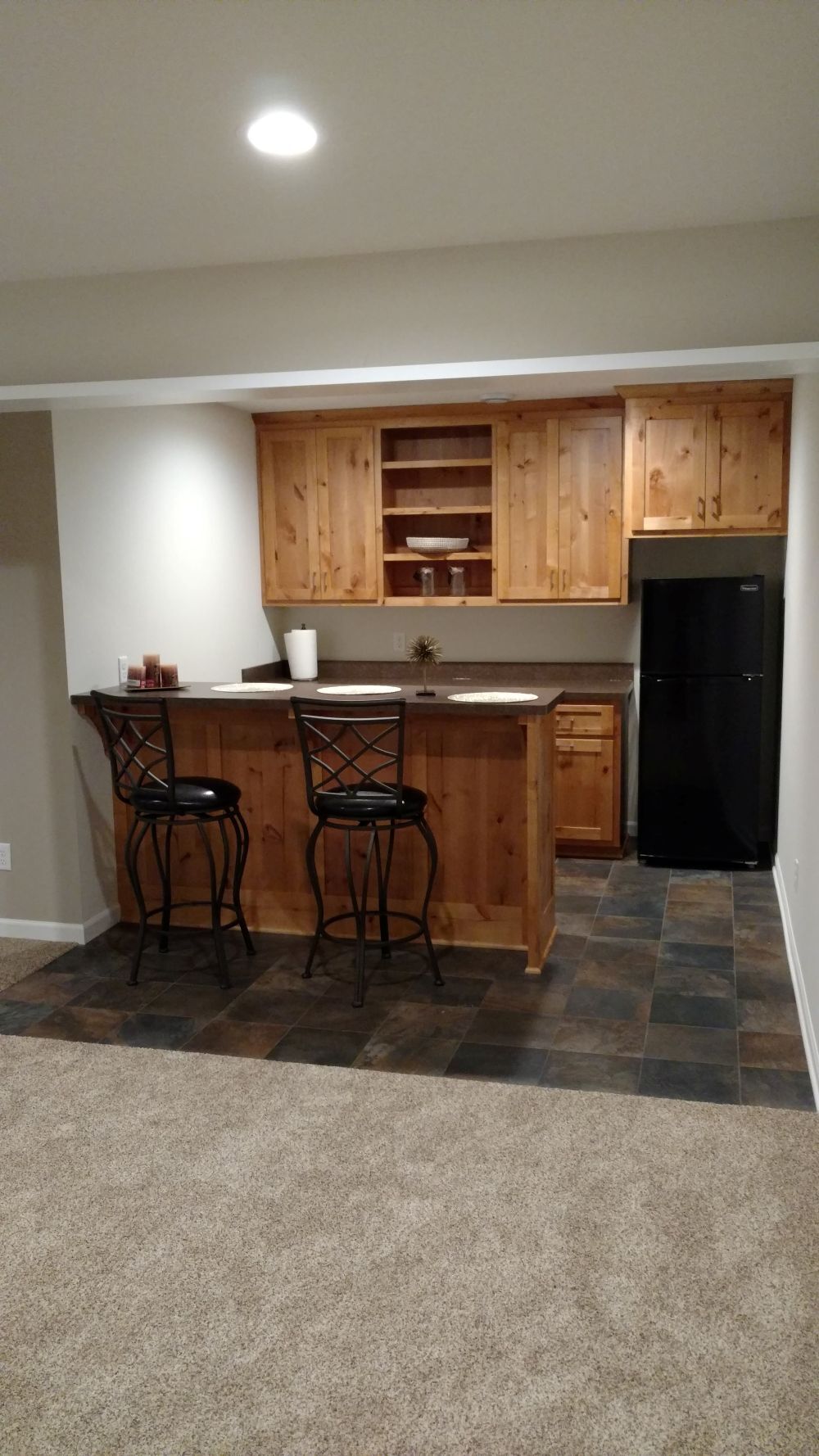 Custom basement bar built in cabinetry home remodel by Willet Remodeling and Construction